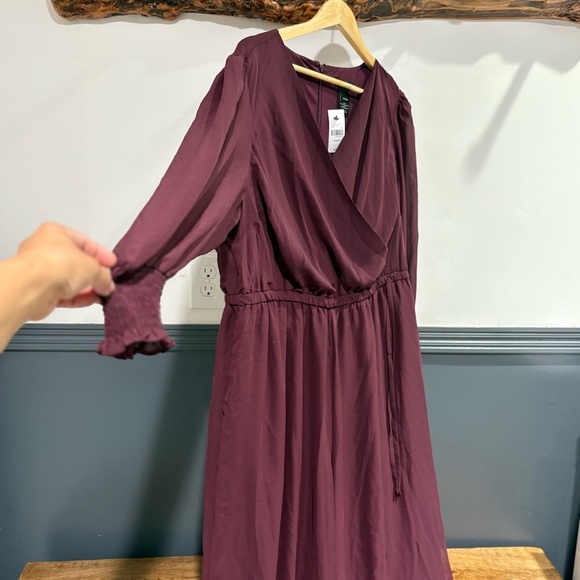 Lane Bryant Purple Relaxed Fit Long Sleeve Jumpsuit Plus Size NWT - Picture 11 of 16